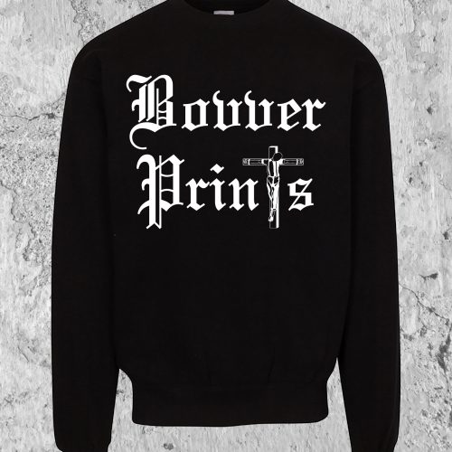 Bovver Prints Crucified Crewneck